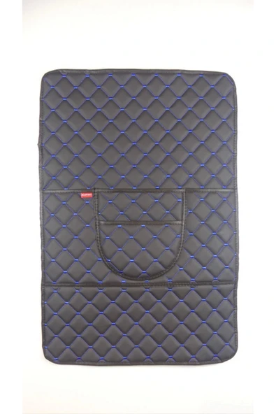 Lüks Deri Cepli Araç Koltuk Arkası Organizer Mavi ürün görseli 1