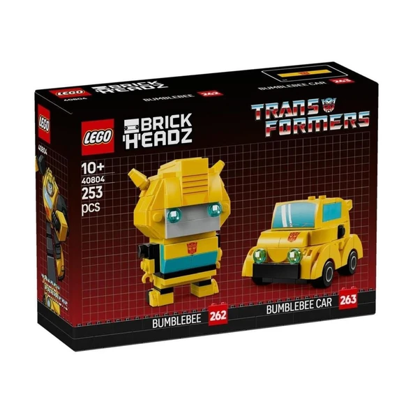 LEGO 40804  Brickheadz Bumblebee Robot And Vehicle ürün görseli 1