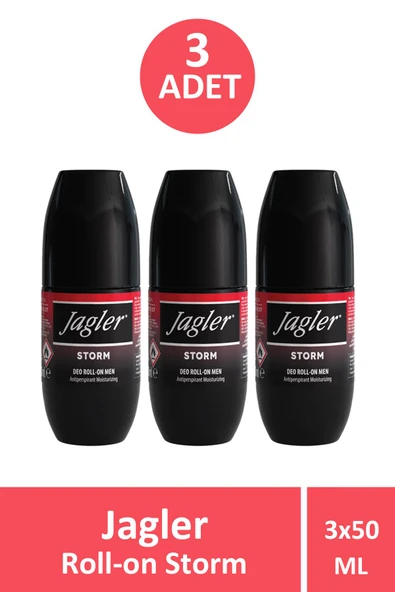 Jagler Rollon Storm 50 ml 3 Adet