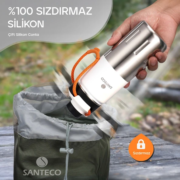 Santeco Ktwo Sporcu Termosu 500 Ml-Beyaz - 6