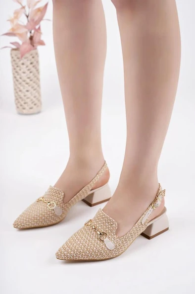 Papuçcity Sprs 03274 Kadın Klasik Topuklu Ayakkabı - 4