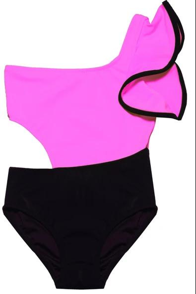 KOLU VOLAN DETAYLI KIZ ÇOCUK MAYO DB200566CM