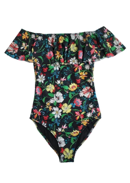 VOLANLI ÇİÇEKLİ MAYO DB20025M - 5