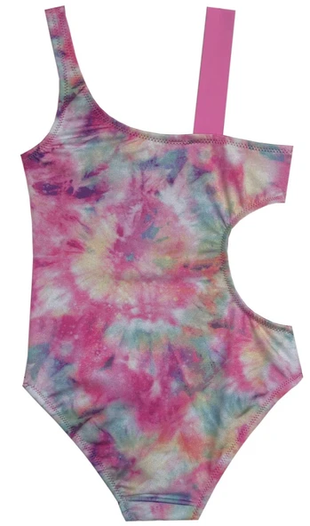 BATİK PEMBE DETAYLI KIZ ÇOCUK MAYO DB200589CM - 2