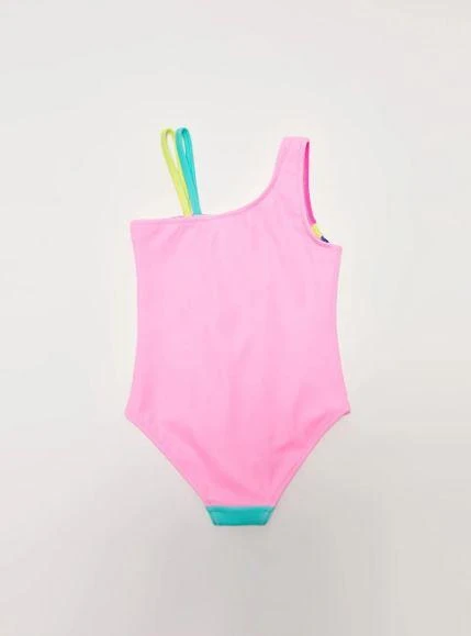 Askılı Renk Bloklu Çocuk Mayo - 3