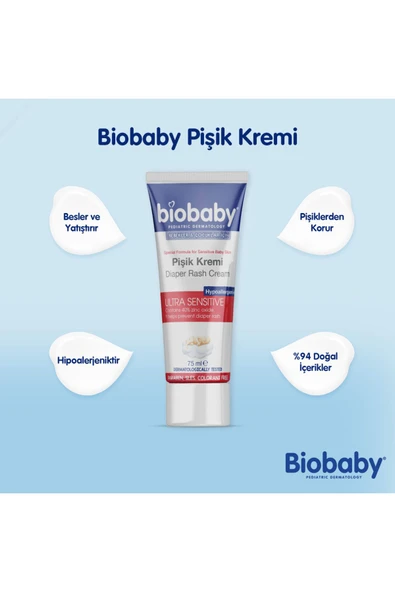 Biobaby Ultra Hassas Pişik Giderici Krem 75 ml - 3