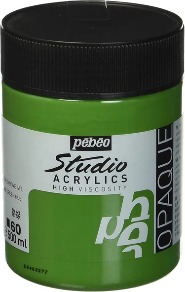 Pebeo Studio Akrilik Boya 500ml 60 Chrome Green Hue ürün görseli 1