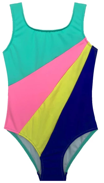 MINT BLOKLU KIZ ÇOCUK MAYO DB20030M