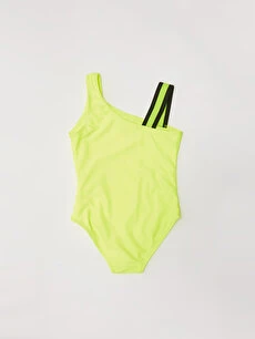 Tek askılı kız çocuk mayo - 6