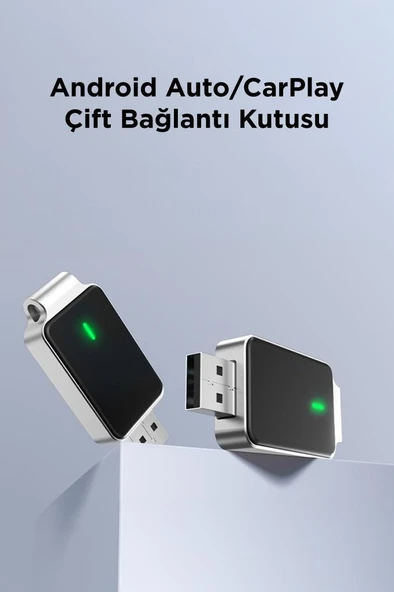 TORİMA TAB10 Mini 2in1 Kablosuz Carplay Usb ve Type-c Uyumlu Araç Multimedya Dönüştürücü Adaptörü - 2