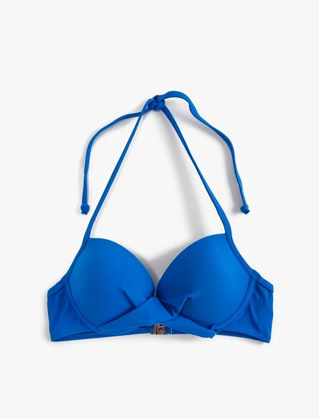 Push Up Bikini Üstü Dolgulu Balenli Boyundan Bağlamalı - 6