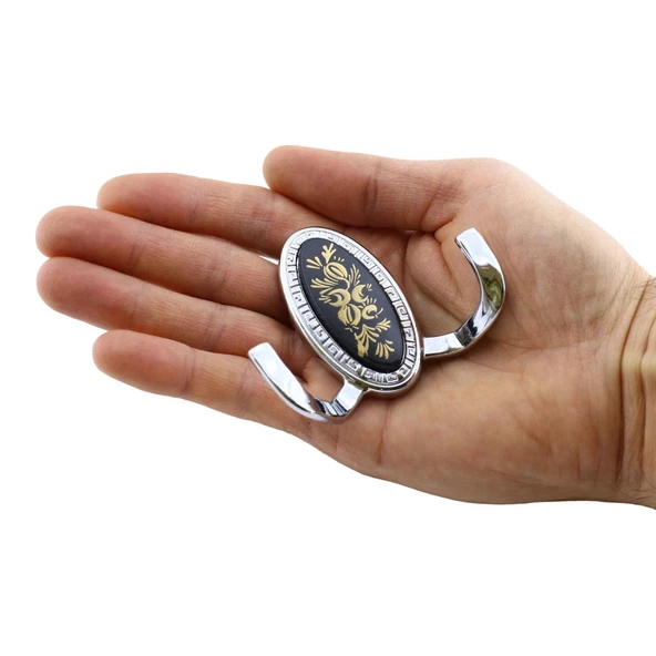 Duvar Vestiyer Askısı Metal Dolap Elbise Havlu Askılığı Krom Askı Askılık 4 Adet - Resim 4