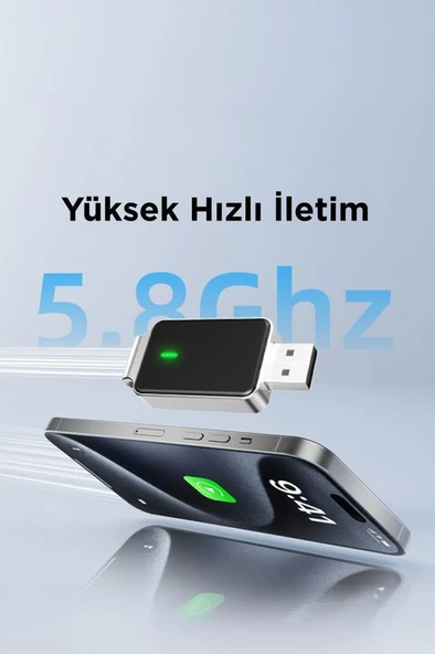 TORİMA TAB10 Mini 2in1 Kablosuz Carplay Usb ve Type-c Uyumlu Araç Multimedya Dönüştürücü Adaptörü - 3