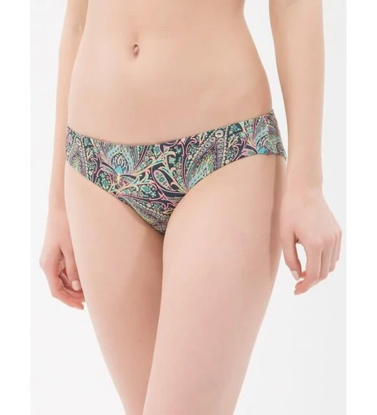 ŞAL DESENLİ RENKLİ ASTARLI BİKİNİ ALTI DB200507BA - 2