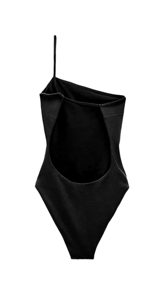 SİYAH SIRT DEKOLTELİ İP ASKILI MAYO DB2000515M - 3