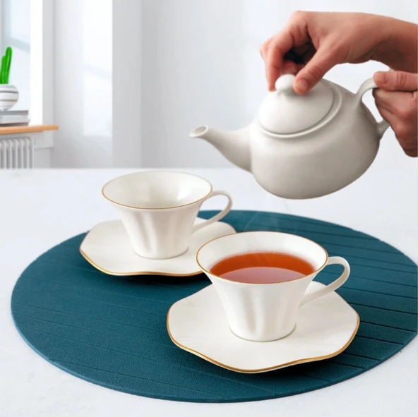 Güral Porselen Nesrin 12 Parça Çay Fincan Takımı