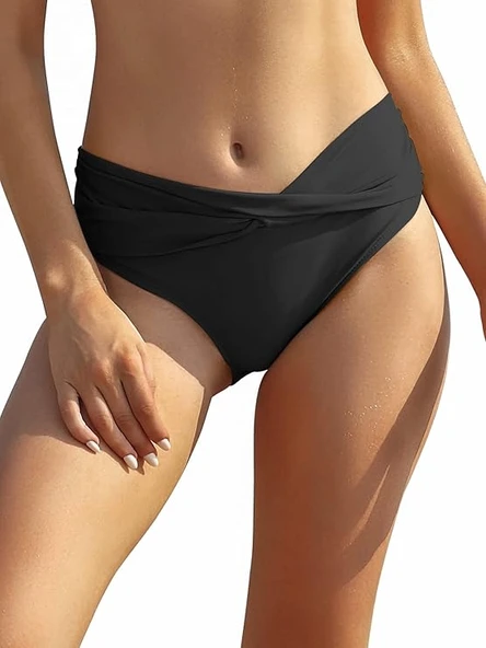 Basic Twist beli geçme detaylı Bikini Altı