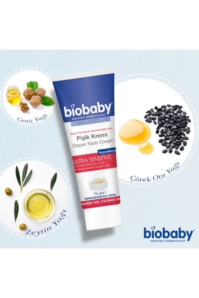 Biobaby Ultra Hassas Pişik Giderici Krem 75 ml - 5