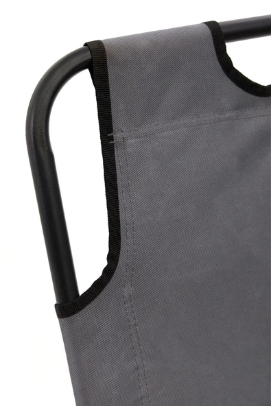 moniev Litus Katlanır Şezlong Plaj Şezlongu Portatif Kamp Sandalyesi Ve Bahçe Şezlongu - Gri - Resim 6