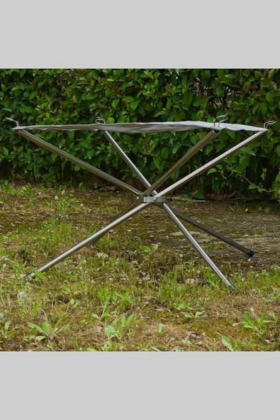 moniev Monicamp Katlanır Ateş Standı Portatif Ateş Çukuru 42cm x 42cm x 32cm - 6
