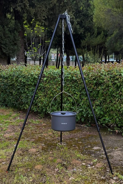 moniev Monicamp Kamp Tenceresi 4,2 Litre Su Isıtma ve Yemek Pişirme XXL Tencere - 5