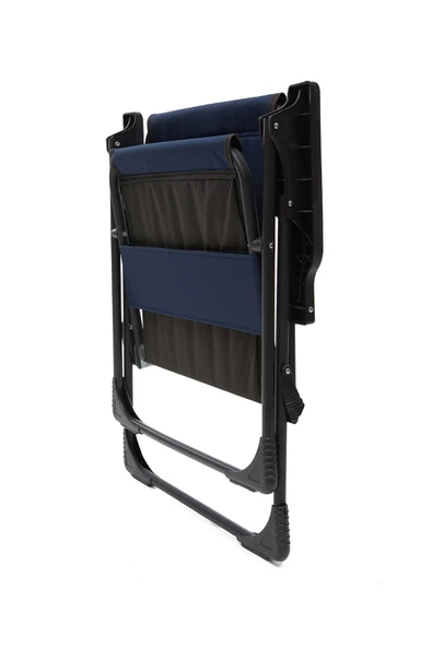moniev Natura 4 Adet Kamp Sandalyesi Katlanır Piknik Sandalye Oval Bardaklıklı Lacivert - 6