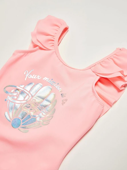 Varak baskılı kız çocuk mayo DB200722CM - 3