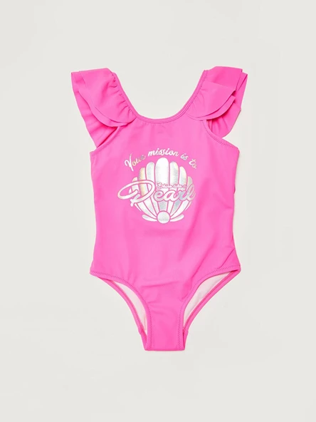 Varak baskılı kız çocuk mayo DB200722CM - 4