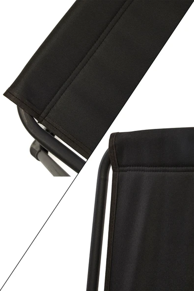 moniev Natura 3 Adet Kamp Sandalyesi Katlanır Piknik Sandalye Oval Bardaklıklı Siyah Katlanır Mdf Masa - 5