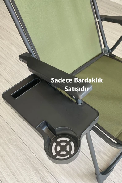 moniev Bardaklık Kamp Sandalyesi Bardaklığı Piknik Sandalye Yan Sehpası Dikdörtgen - 2