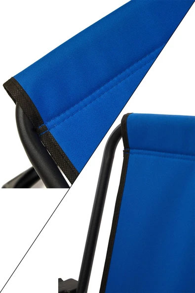 moniev Natura 3 Adet Kamp Sandalyesi Katlanır Sandalye Dikdörtgen Bardaklıklı Mavi Katlanır Mdf Masa - Resim 5