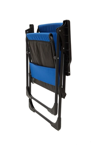 moniev Natura 2 Adet Kamp Sandalyesi Katlanır Piknik Sandalye Dikdörtgen Bardaklıklı Mavi - Resim 6