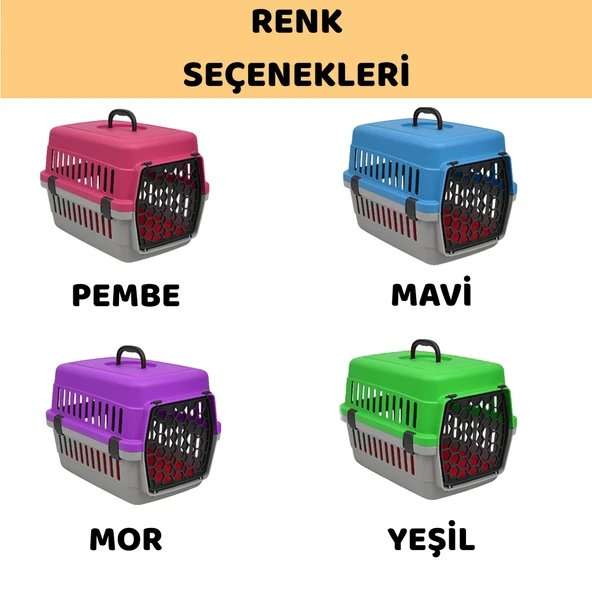 Beylini Kedi Köpek Evcil Hayvan Taşıma Kutusu Yumuşak Zeminli Portatif Seyahat Veteriner Uyumlu Hafif Evcil Hayvan Çantası Pratik Kullanımlı Evcil Hayvan Taşıyıcı Pembe 28X33X45 cm - 4