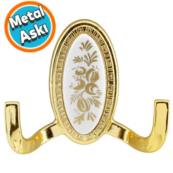 Duvar Vestiyer Askısı Metal Dolap Elbise Havlu Askılığı Gold Askı Askılık 4 Adet - 6