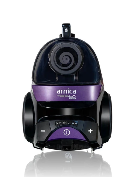 Arnica TESLA Premium Elektrikli Süpürge - Toz Torbasız Turbo Fırçalı Süpürge - Mor - 3