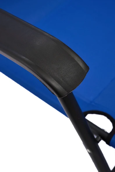 moniev Litus Katlanır Şezlong Plaj Şezlongu Portatif Kamp Sandalyesi Ve Bahçe Şezlongu - Mavi - Resim 5