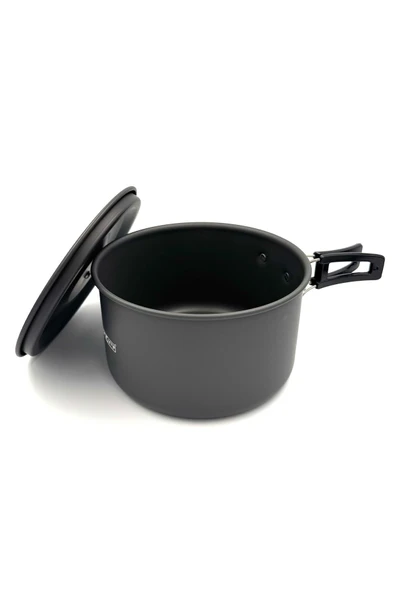 moniev Monicamp Kamp 3 Tencere ve Tava Seti Kamp Mutfağı 4'lü Pişirme Seti 7 Parça - Resim 4