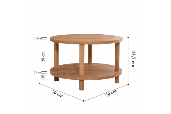 Esyala Lora Romy Sehpa Q70 CM - 4