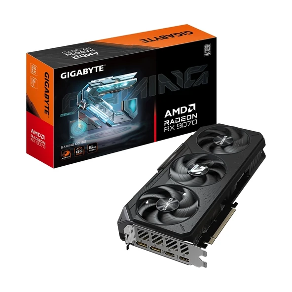 Gigabyte Radeon RX9070 Gaming OC 16GB 256 Bit GDDR6 Ekran Kartı