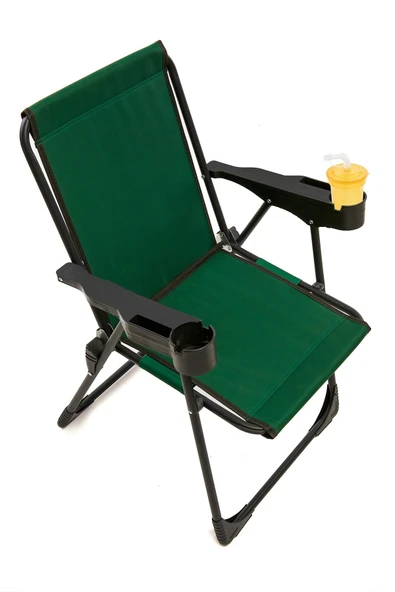 moniev Silva Kamp Sandalyesi Bardaklıklı Lüks Piknik Sandalye Yeşil ürün görseli