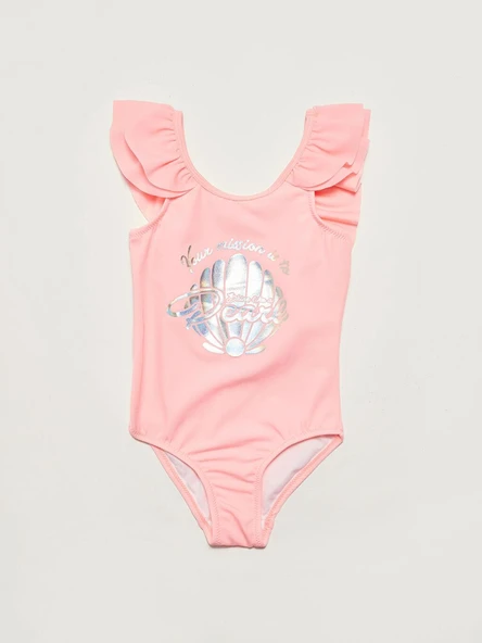 Varak baskılı kız çocuk mayo DB200722CM