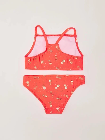 Varak baskılı kız çocuk bikini takım - 2