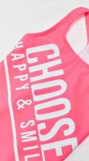 Beyaz Baskılı kız çocuk mayo DB200798CM - 3