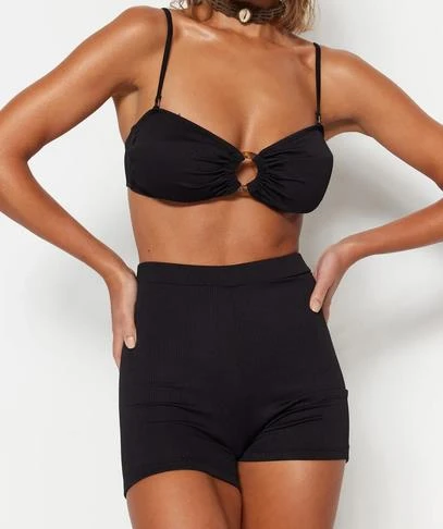 Dokulu Yüksek Bel Bikini Altı DB200792KT - 2