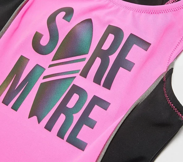 Halter kesim taytlı yüzücü kız çocuk mayo DB200741CM - 3