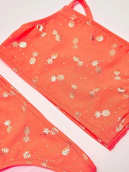 Varak baskılı kız çocuk bikini takım - 3