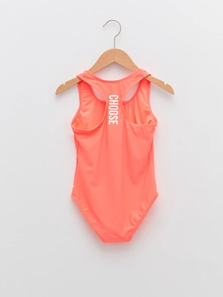 Beyaz Baskılı kız çocuk mayo DB200798CM - 11