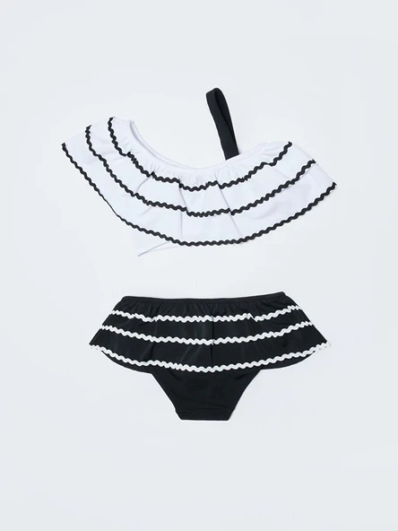 Sutaşı detaylı kız çocuk bikini takım - 9