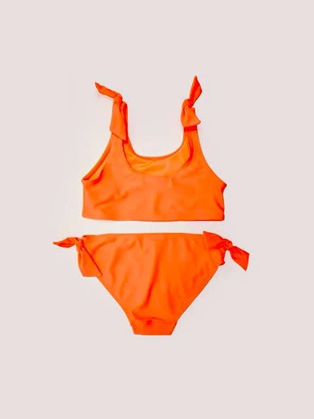 Fiyonklu kız çocuk bikini takım - 9