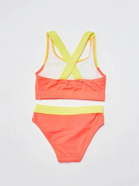 Sarı Baskılı kız çocuk bikini takım DB200745BT - 2